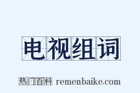 电视组词是什么意思的图片